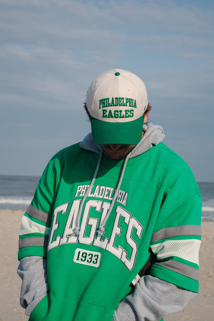 Philadelphia Eagles Historic Bone Broke Line Loop 47 MVP Hat