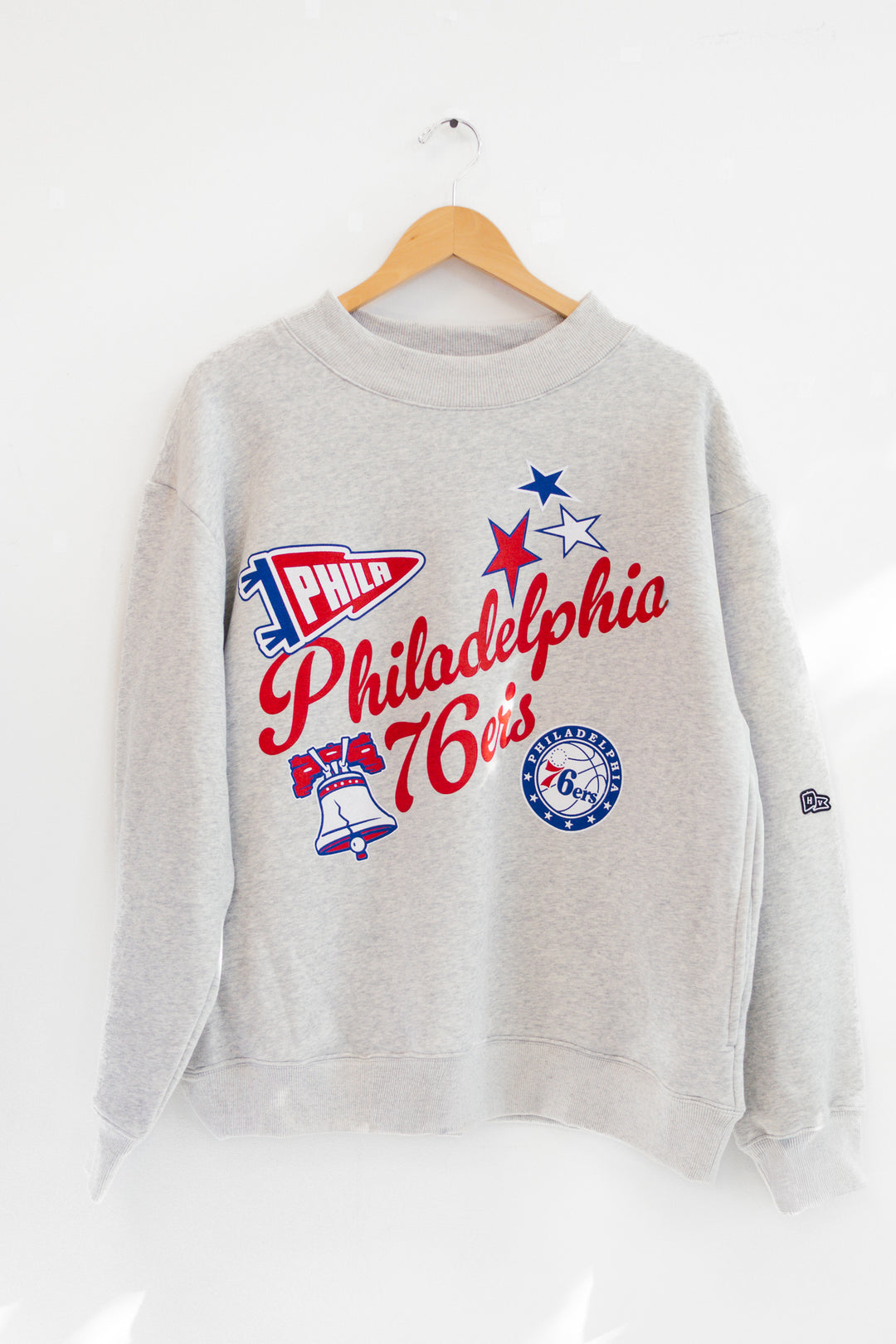 Philadelphia 76ers Gray Mock Neck