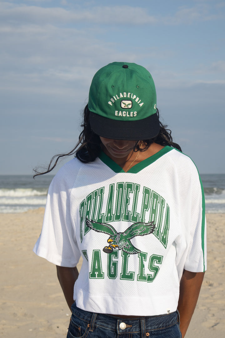 Philadelphia Eagles Historic Kelly Arch Felt Captain Adjustable Hat