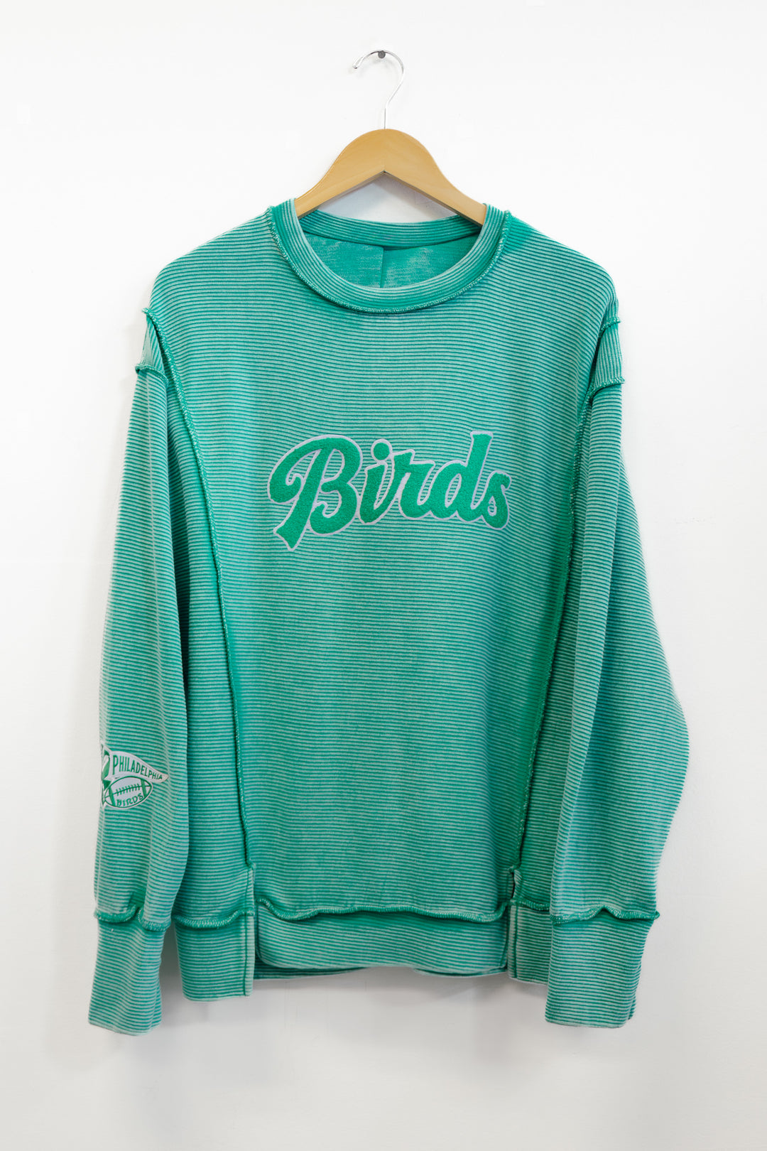 Philadelphia Football Chenille Birds Ribbed Sweatshirt