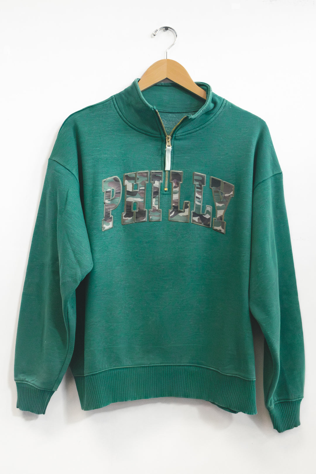 Philadelphia Football Camo Philly Forest 1/4 Zip Sweatshirt
