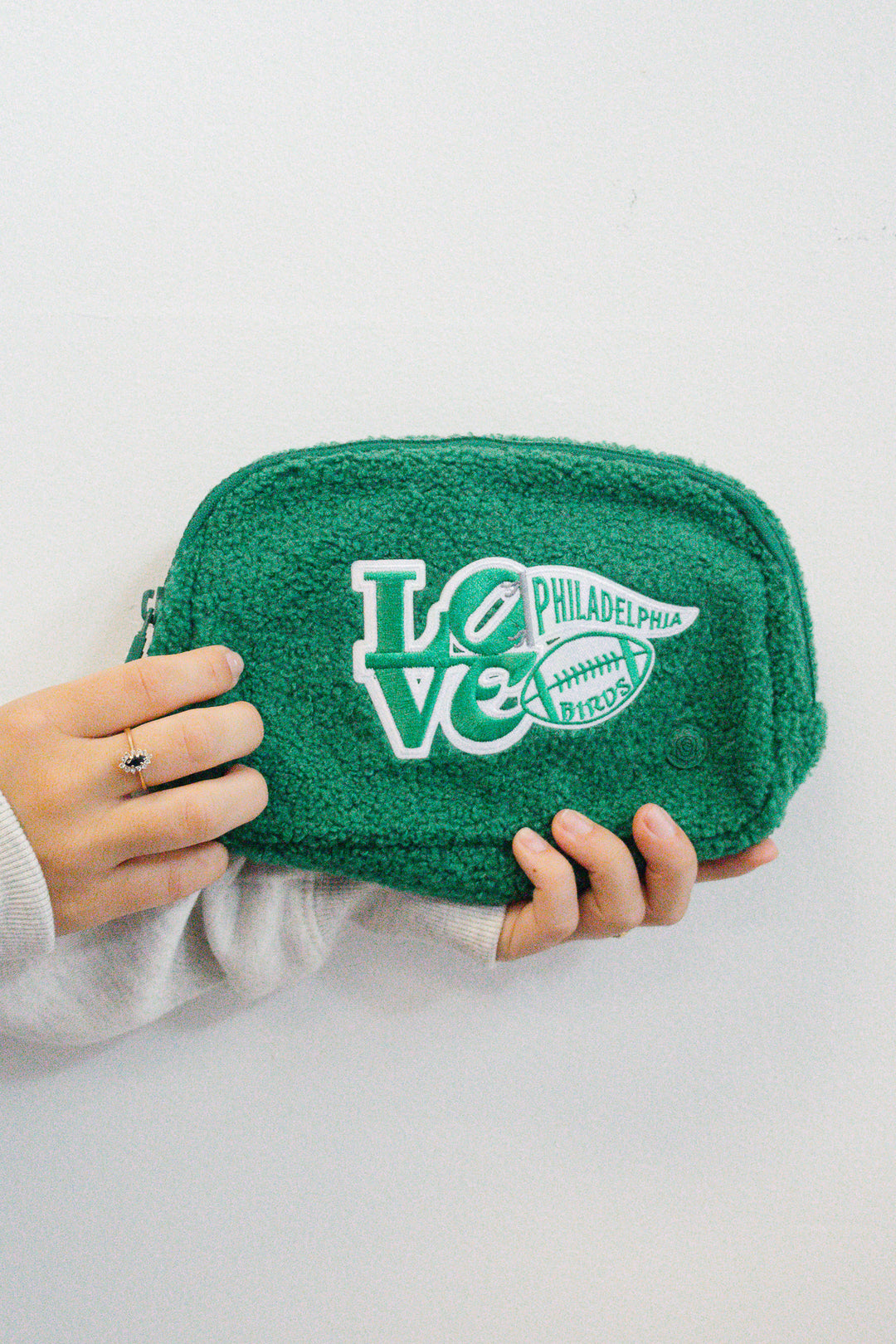 Philadelphia Football Kelly Green Sherpa Crossbody/Waist Bag