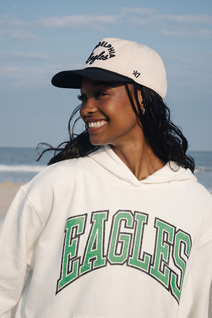 Philadelphia Eagles Natural Rope Script Hitch Adjustable Hat
