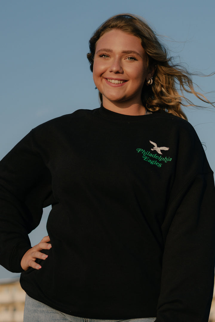 Philadelphia Eagles Historic Shout Out Oversized Sweatshirt
