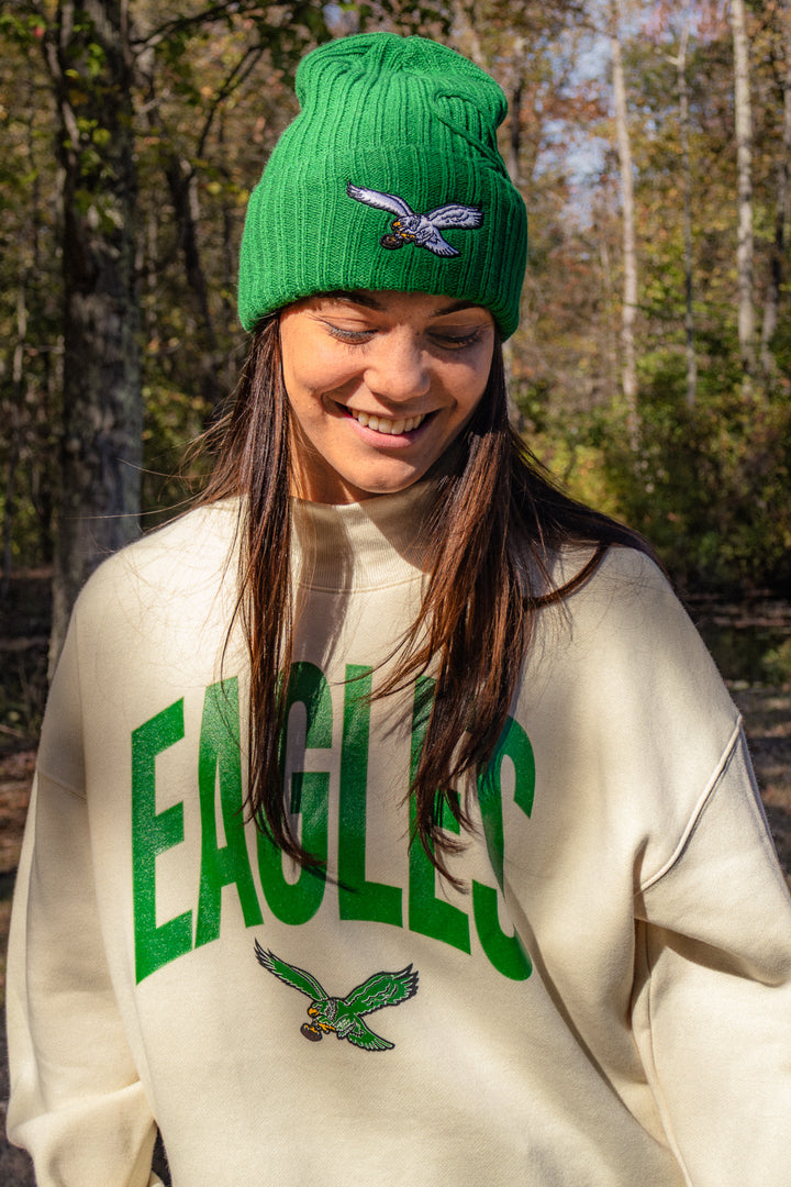Philadelphia Eagles Historic Dune Subtle Muse Mock Neck Sweatshirt