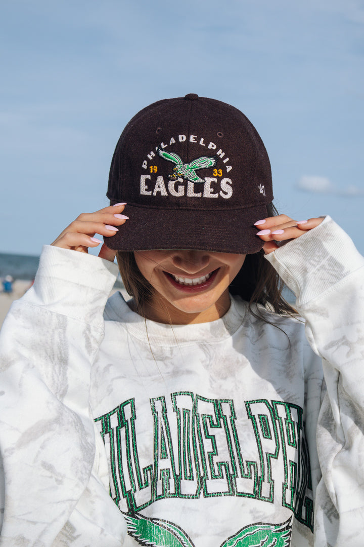 Philadelphia Eagles Historic Brown Arcitext Wool Franchise Hat