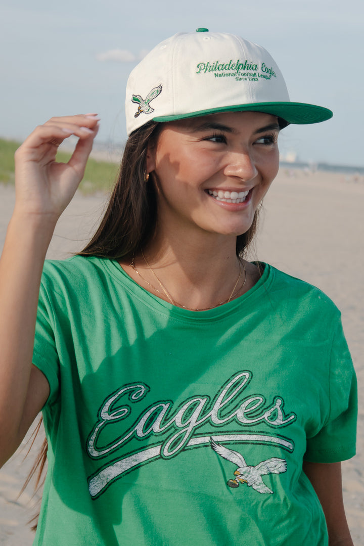 Philadelphia Eagles Historic Sandstone Script Stack Captain Hat