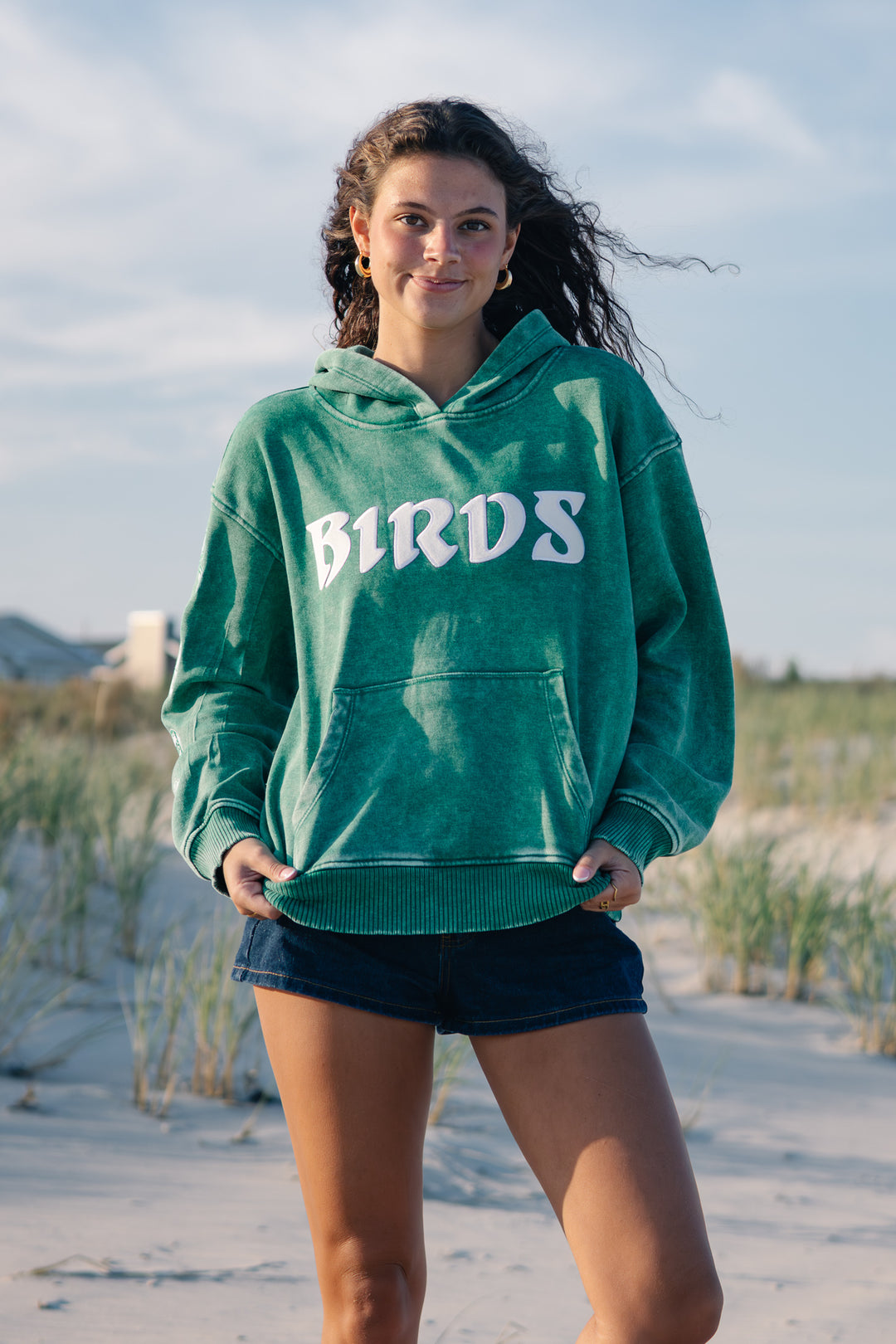 Philadelphia Football Birds Multi Patch Forest Hoodie