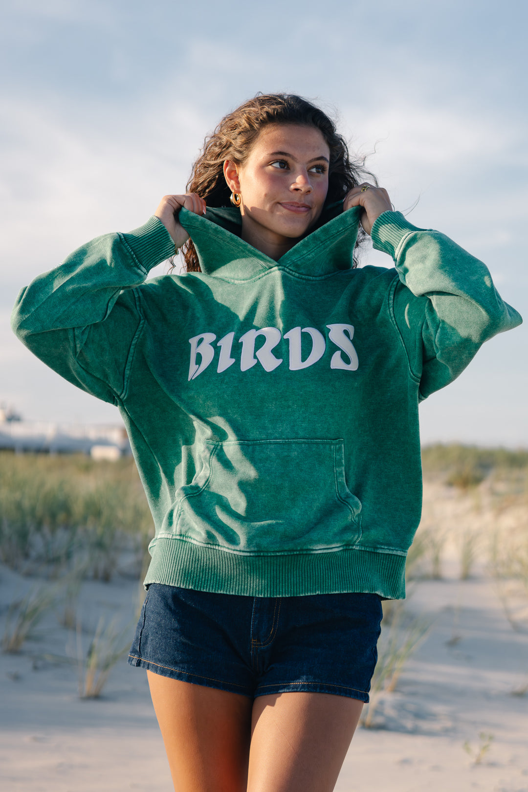 Philadelphia Football Birds Multi Patch Forest Hoodie