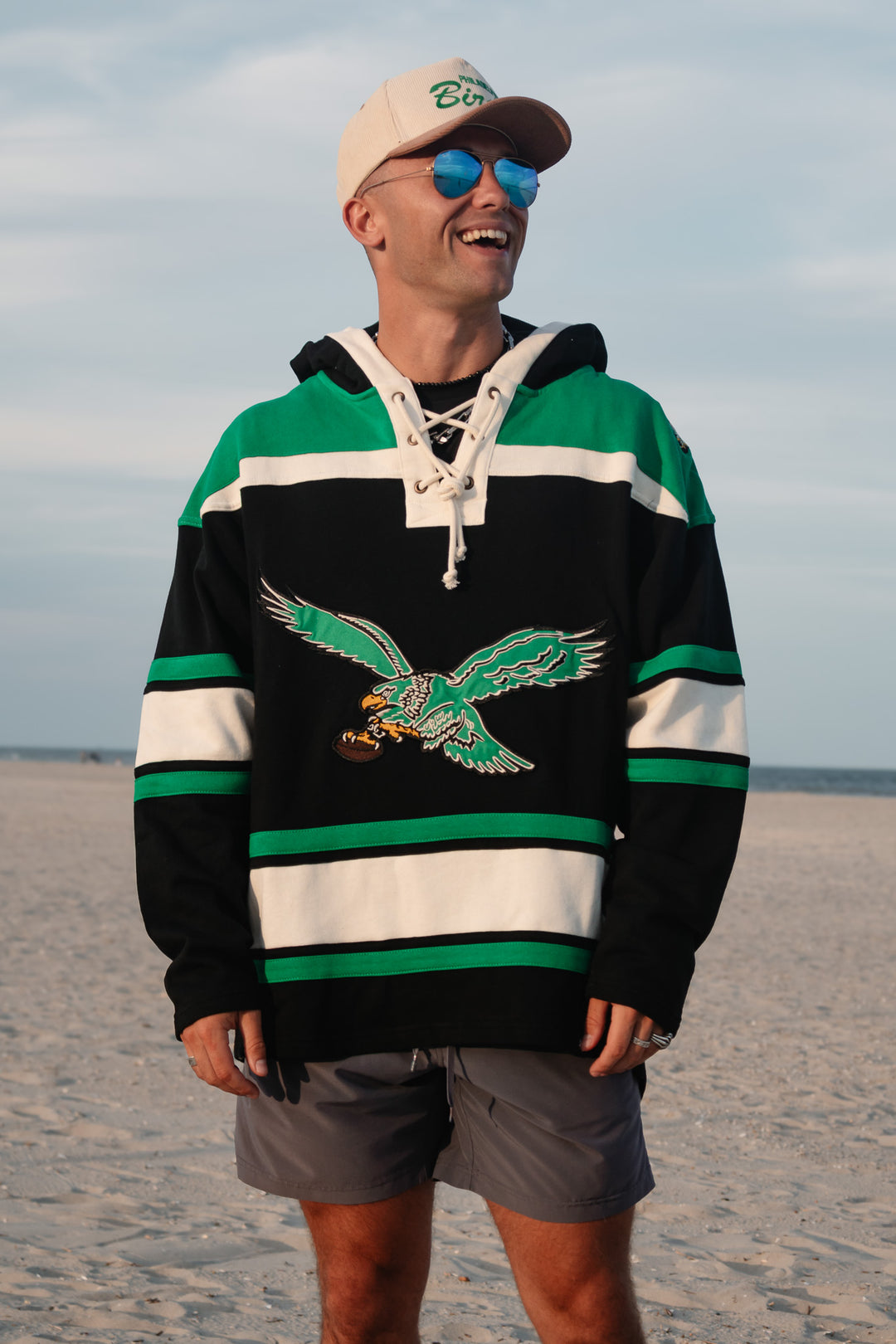 Philly Tan Corduroy Birds Hat