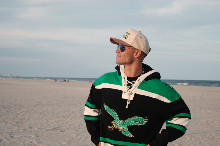 Philly Tan Corduroy Birds Hat