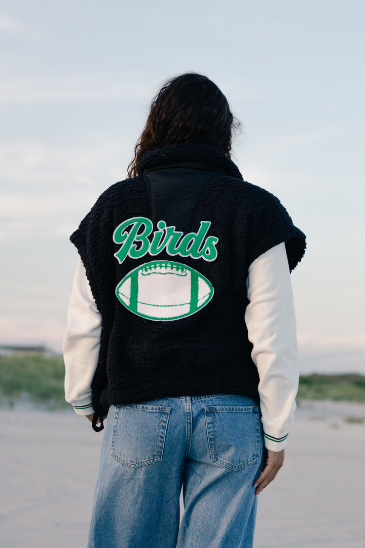 Philly Football Sherpa Button Vest