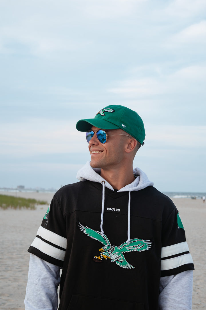 Philadelphia Eagles Kelly Green Clean Up Adjustable Hat