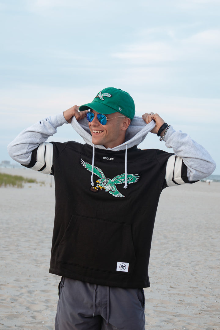 Philadelphia Eagles Flint Black High Post Cornerback Lacer Hoodie