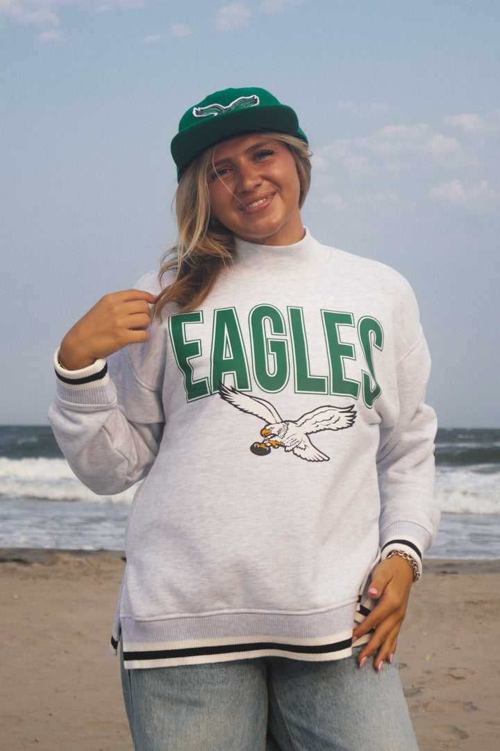 Philadelphia Eagles Stripe Mock with Side Slit