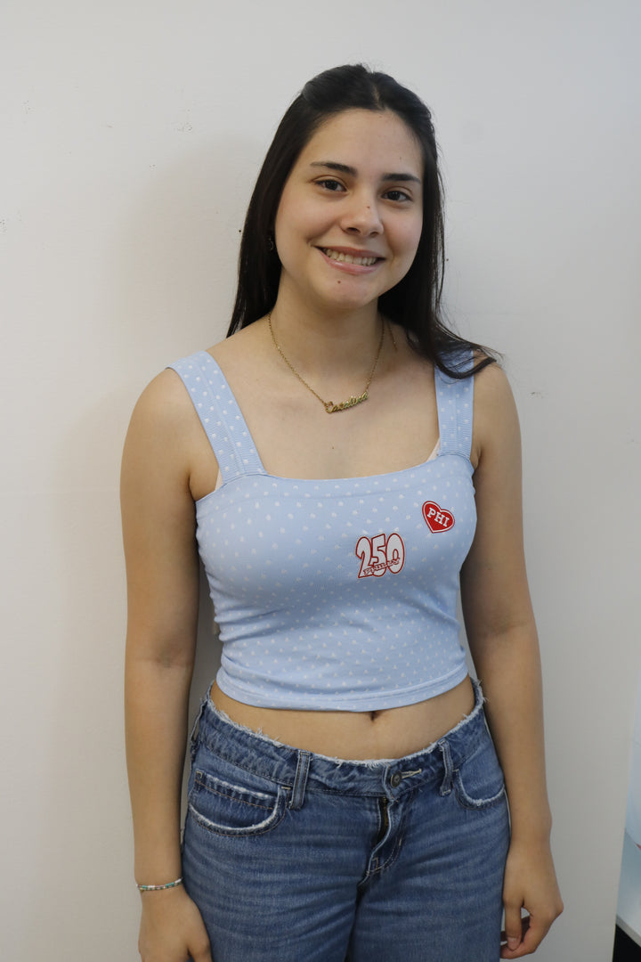 250th PHI Patch Polka Dot Tank Top