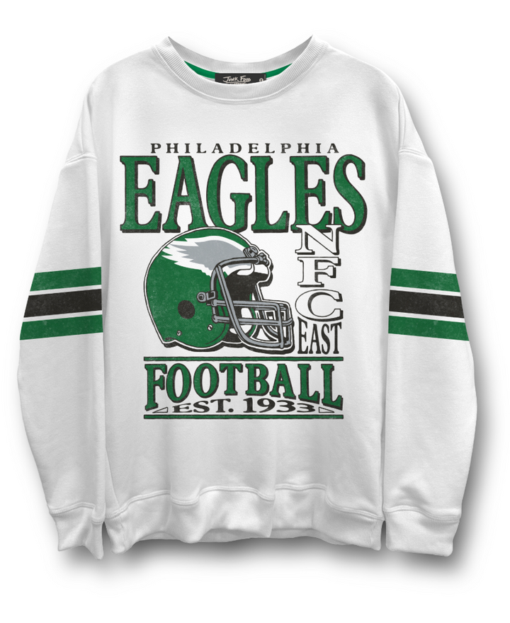 Philadelphia Eagles Oversized Striped Sweatshirt
