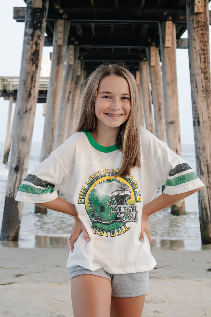 Philadelphia Eagles Striped Ringer T-Shirt