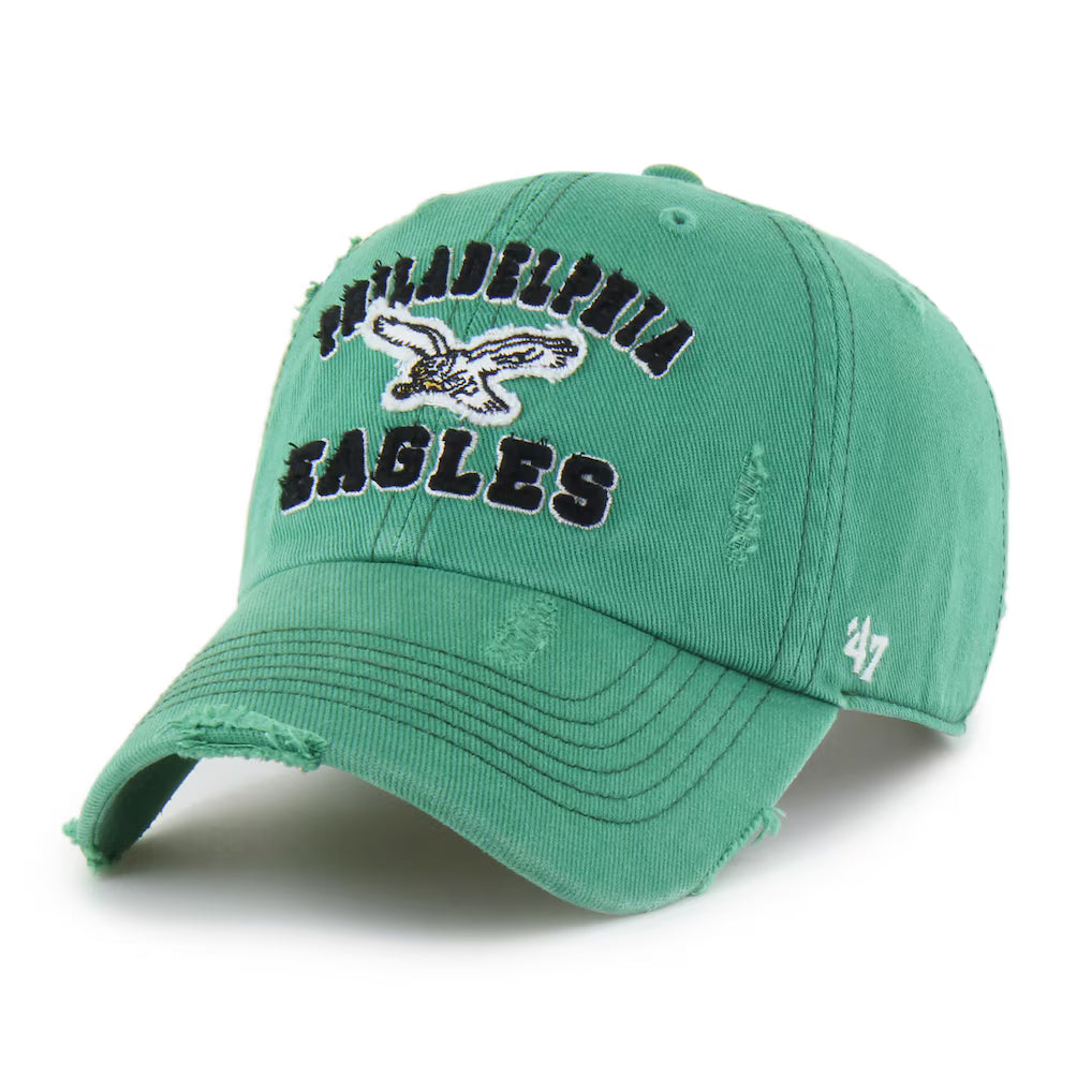 Philadelphia Eagles Historic Mixed Green Seymoore Clean Up Adjustable Hat