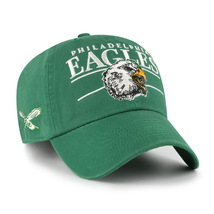 Philadelphia Eagles Historic Kelly KO Graphic Clean Up Adjustable Hat