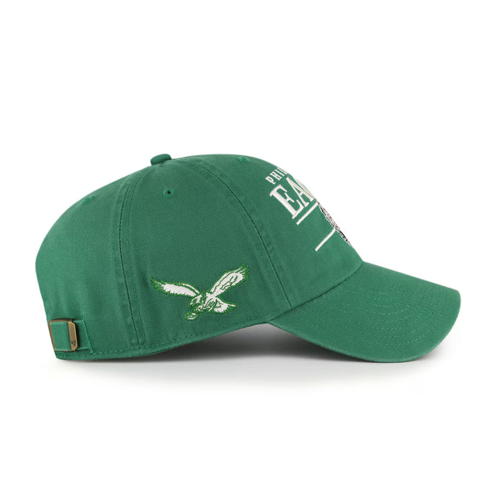 Philadelphia Eagles Historic Kelly KO Graphic Clean Up Adjustable Hat