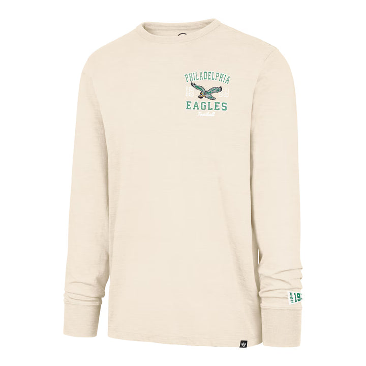 Philadelphia Eagles Tan Heavy Slub Long Sleeve T-Shirt