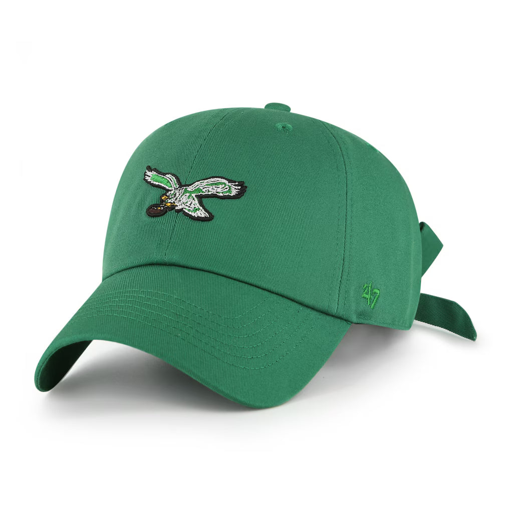 Philadelphia Eagles Kelly Green Bow Back Adjustable Hat