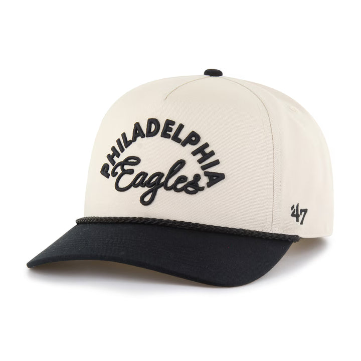 Philadelphia Eagles Natural Rope Script Hitch Adjustable Hat