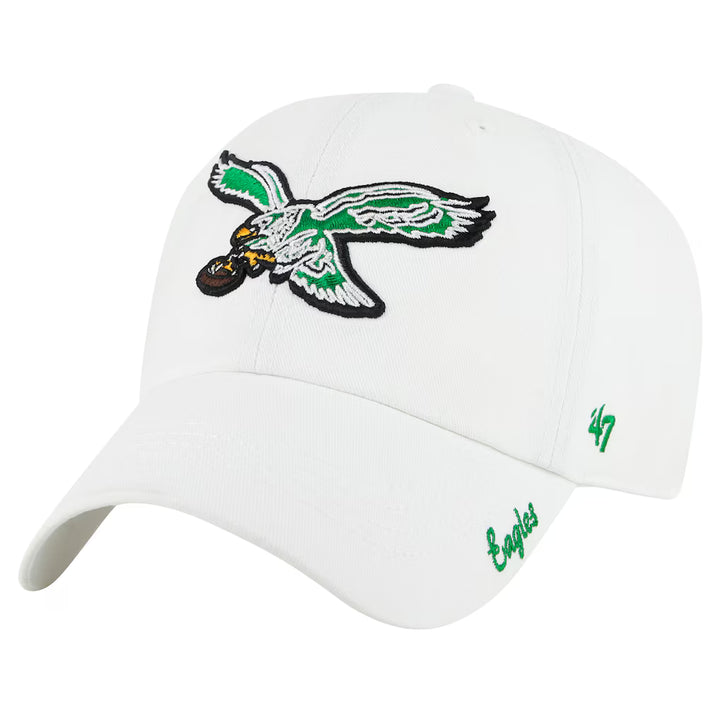 Philadelphia Eagles Miata White Clean Up Adjustable Hat
